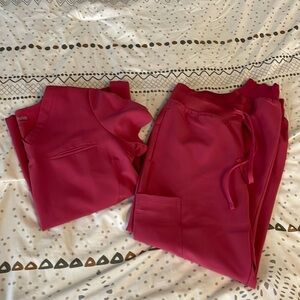 NWOT Mandala Scrubs Set - Pink, XS PETITE